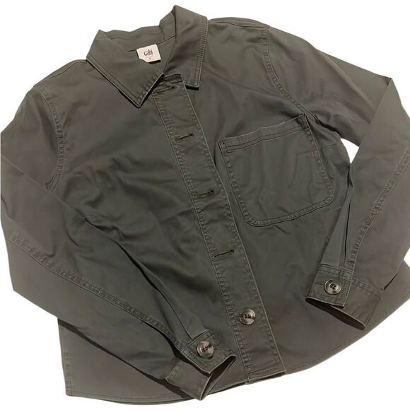 Cabi Olive Green Button-Up Long Sleeves Jacket Top Size Small - Picture 1 of 11